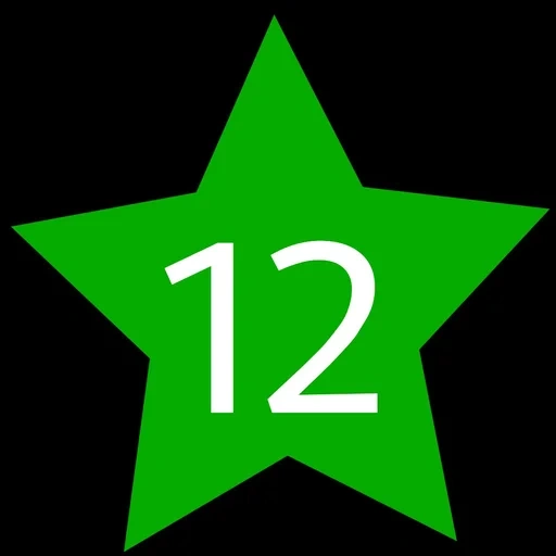 star, star badge, yellow star, symbol of the star, green star