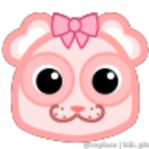 joli, un jouet, cochon rose, singe, masque de porcelet de museau