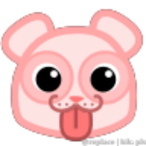 lovely, a toy, pig's face, emoji pig, emoji pig