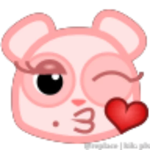 joli, cochon, clipart, cher cochon, cochon emoji