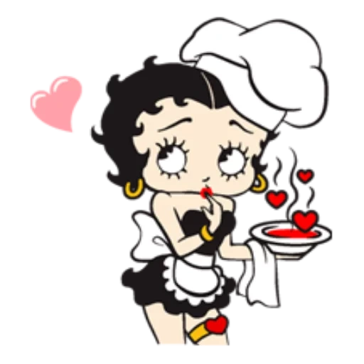 betty, betty bup, dessin animé betty bup, betty boop saint-valentin