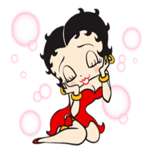 betty, anime, betty boop, betty boop ha pianto, adesivi di betty boop