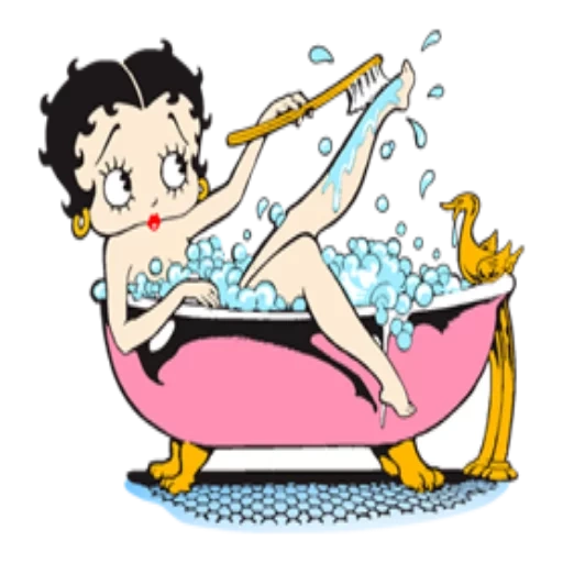 die füße, betty boop, baden, betty boupwane, betty r mein erstes wörterbuch