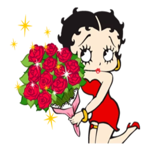 девушка, бетти буп, бетти бетти, betty boop графика, мультяшка бетти буп