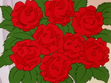 mawar, rose von, menunggu untuk itu, bunga mawar itu berwarna merah, animasi