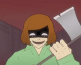 human, undertale, anderma chara, chara killer anderma, anderma chara smile