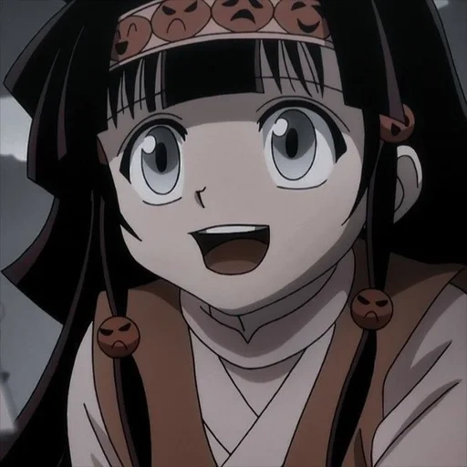 aluca, alluca zoldick, alluka zoldyck, personagem de anime, hunter hunter alluka skrin