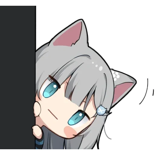 beberapa, anime, chibi beberapa, anime cat