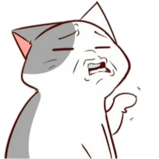 anime kucing, pus nyanagami, kucing yang puas, anime kucing lucu, anime kucing berwarna-warni