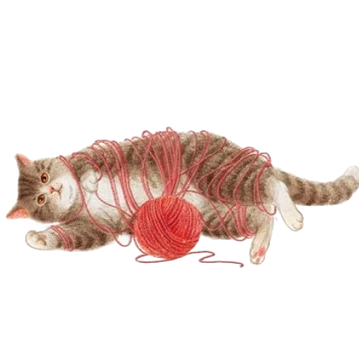 um gatinho em uma bola, o gato jogando com uma bola, o gato está jogado com uma bola, um gatinho com uma bola vermelha, gatinho com um glomérulo vermelho