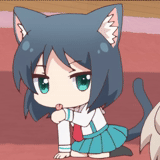 jours nyanko, anime kawai, personnages d'anime, chats anime yuko, mousse d'anime
