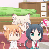 die tage von nyanko, the day of the cat, der tag der anime-katze, anime cat day, anime cat day stills