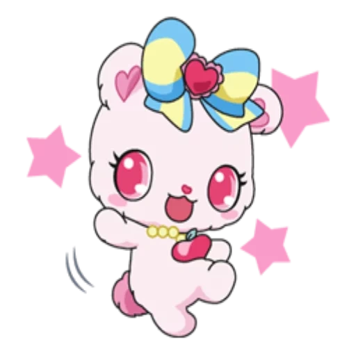 gioiello, gioiello rosa, animali anime, screenshot di gioiello, eiga jewelpet sweets dance princess cartoon 2012