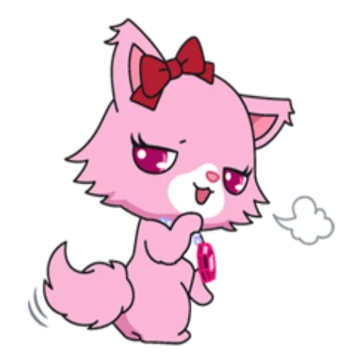 jewelpet, a lovely animal, cartoon characters, jewelry garnett, garnett jewell pate