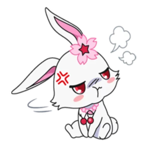 jewelpet, rabbit animation, gem ruby, rabbit pattern animation, jevelpet ruby rabbit