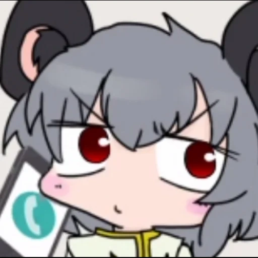 la parete rossa, anime, nyn, anime chibi, cookie nazrin touhou