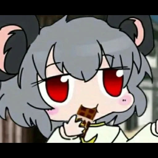 аниме, nyn姉貴, чиби аниме, аниме nyn姉貴, nazrin touhou cookie