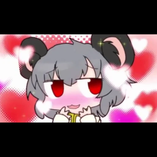 nyn, nazrin, animation nyn, touhou project, nazrin touhou cookie