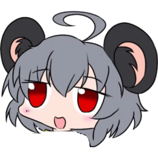 аниме, nyn姉貴, чиби аниме, аниме nyn姉貴, nazrin touhou cookie