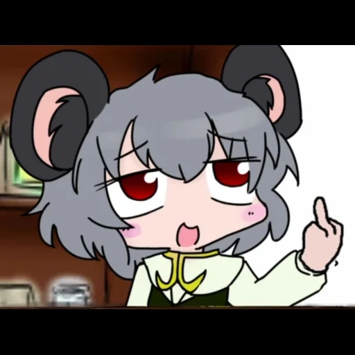 anime, nyn, anime chibi, anime nyn, cookie nazrin touhou