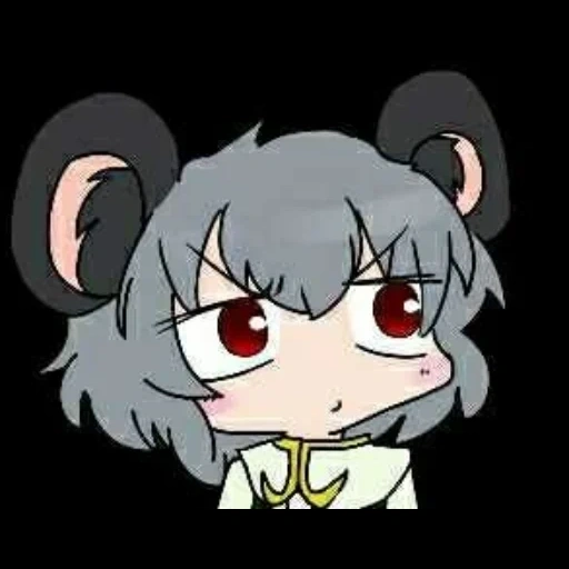 chibi, anime, nyn 姉貴, anime nyn 姉貴, nazrin touhou cookie