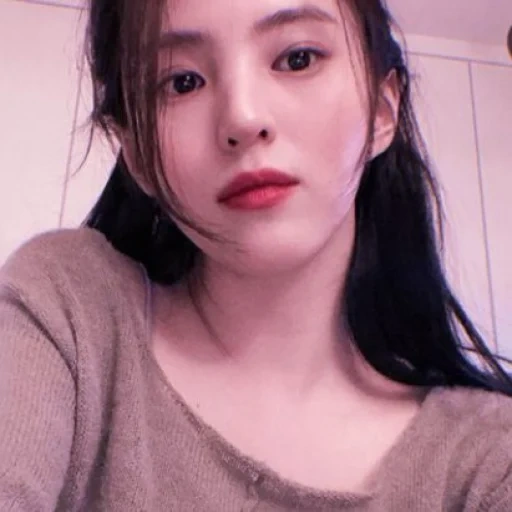 asiático, jovem, os coreanos são lindos, atrizes coreanas, han so hee instagram selca