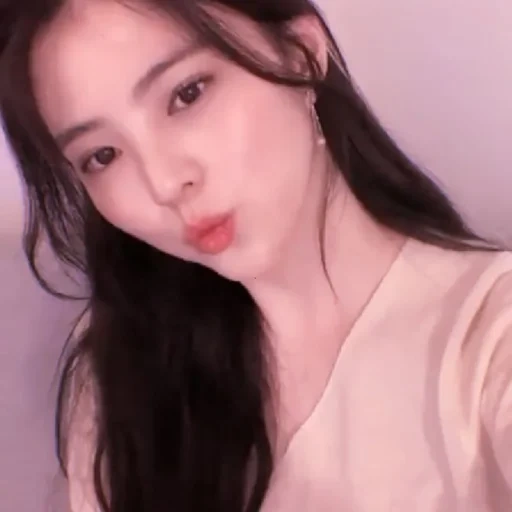 chica, coreano, hermosa chica, maquillaje asiático, la actriz coreana es muy hermosa