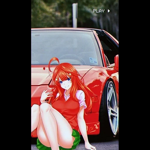 anime del coche, chica anime, chicas de anime, el anime es hermoso, dibujos de anime de chicas