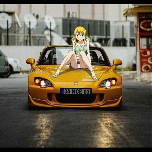 anime jdm, anime mazda, anime del coche, chica anime, chicas de anime