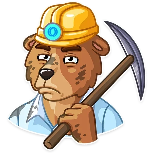 bear, homme travailleur