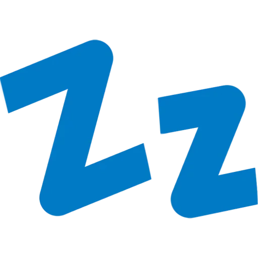 значок zzz, zzz клипарт, пиктограмма, значок сна zzz, лого 512 512 фоторедактора