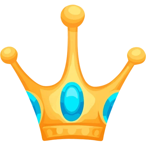 корона, корона знак, эмоджи корона, корона наклейка