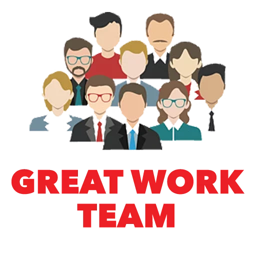 employee, manager, project team, talent pool, customer illustration