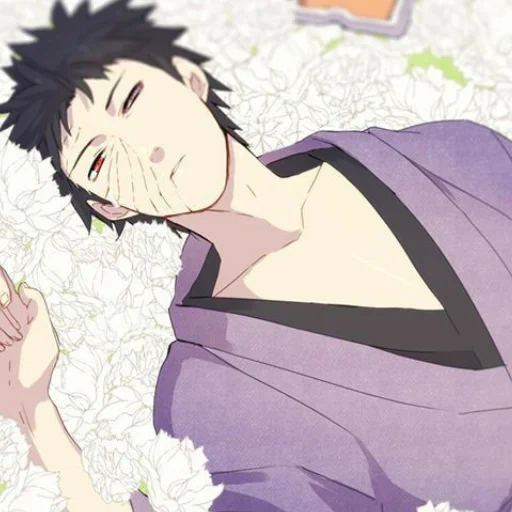 les gars de l'anime, obit de uchiha, bureau kimono, obito uchiha, personnages d'anime