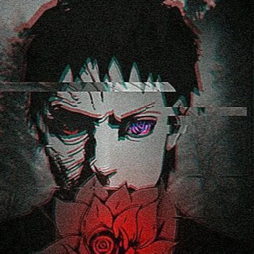 obit of uchiha, naruto skull, indie horror, obito uchiha, obito uchiha manga