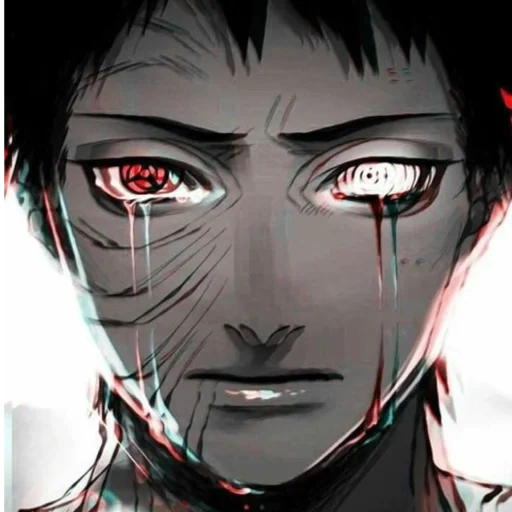 kaneki, obit de uchiha, anime glitch, uchiha obito, liste des caractères négatifs naruto