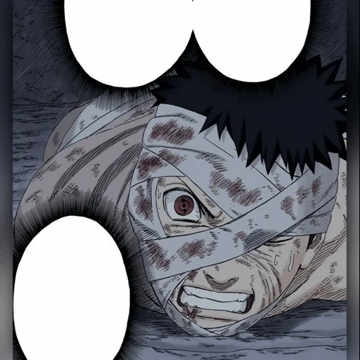 naruto, obit dari uchiha, naruto manga 687, naruto manga 246 bab, naruto manga obito melawan kabut