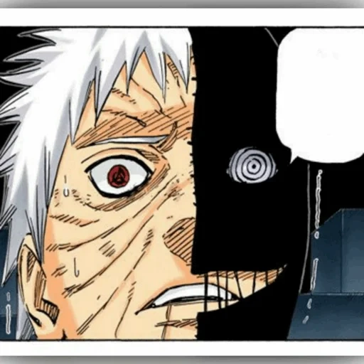 obit of uchiha, office anime, uchiha obito, naruto manga zetsu, naruto kills obito