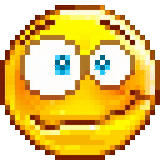 emoji, sebuah emoji animasi, senyum mata berkedut