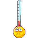 thermometer, smileik is hot, thermometer heat, smiley a thermometer, thermometer mood