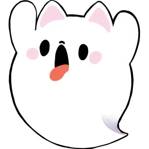 spoiled rabbit, cute cat avatar, kawaii cats gifs, pink muzzle of the cat, tuagom puffy bear and rabbit