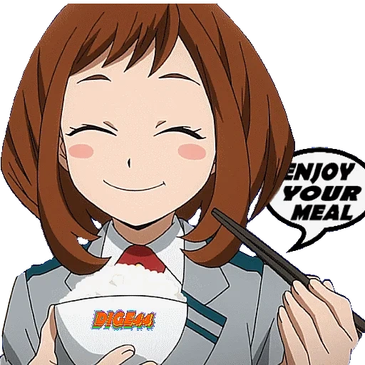 ulaca, die uraraka, ochako uraraka, lächerlicher harnwegskrebs