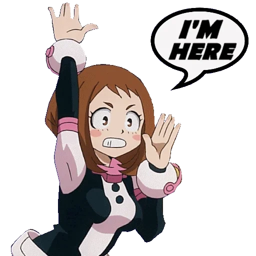 die uraraka, ulaca, ochakouraca, ochako uraraka, aufkleber für uralaka