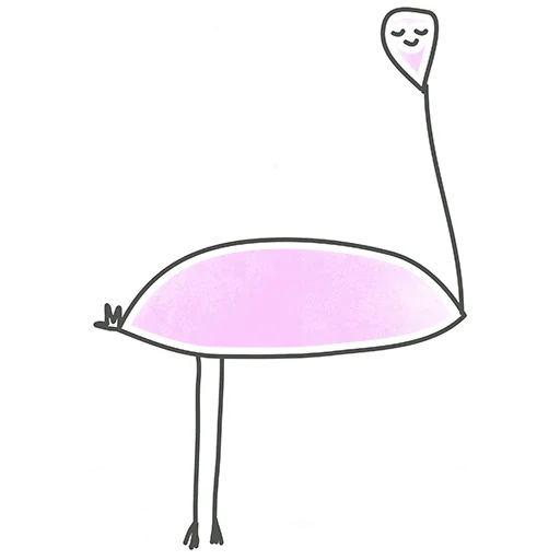 фламинго, милые фламинго, розовый фламинго, фламинго срисовки, какинарисовать фламинго