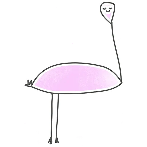 flamingo, mignon flamant rose, flamingo rose, croquis de flamants roses, peindre des flamants roses