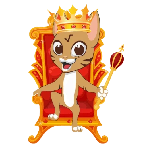 animation, king, crown king, immortal king, the king sits on the throne