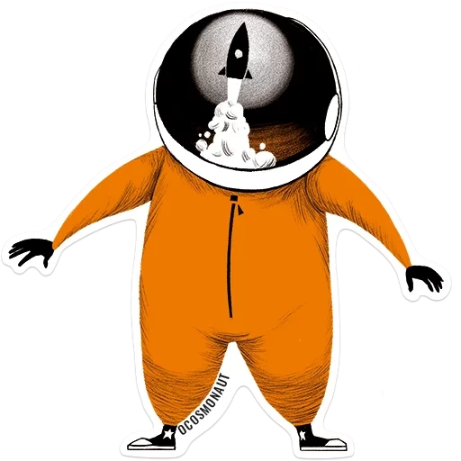 spazio, astronauta, stick cosmonaut