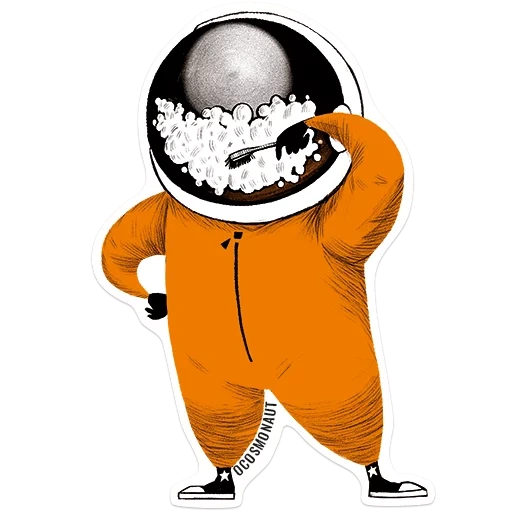 astronauta, cosmonaut con una palla, stick cosmonaut, cosmonaut veselchak