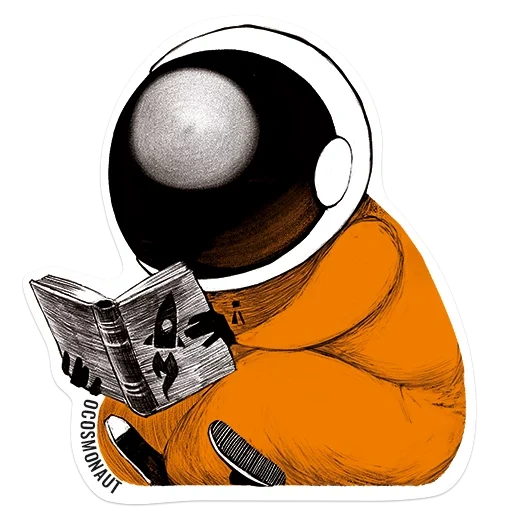 astronauta, cosmonaut con una palla, l'astronauta legge, stick cosmonaut, l'astronauta accoglie