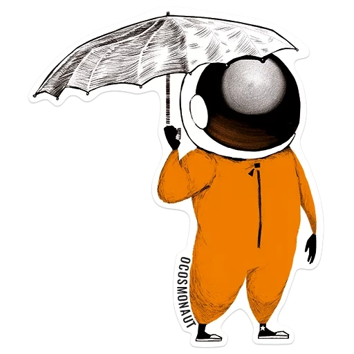 male, astronaut, unknown artist, astronaut sticker